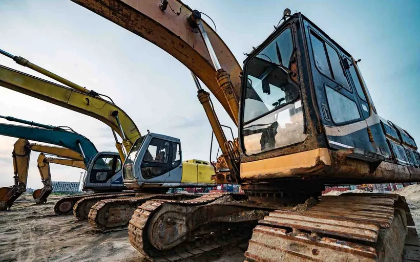 Tracked excavators from the SAAJTECH owned plant fleet available for rental in Bahrain