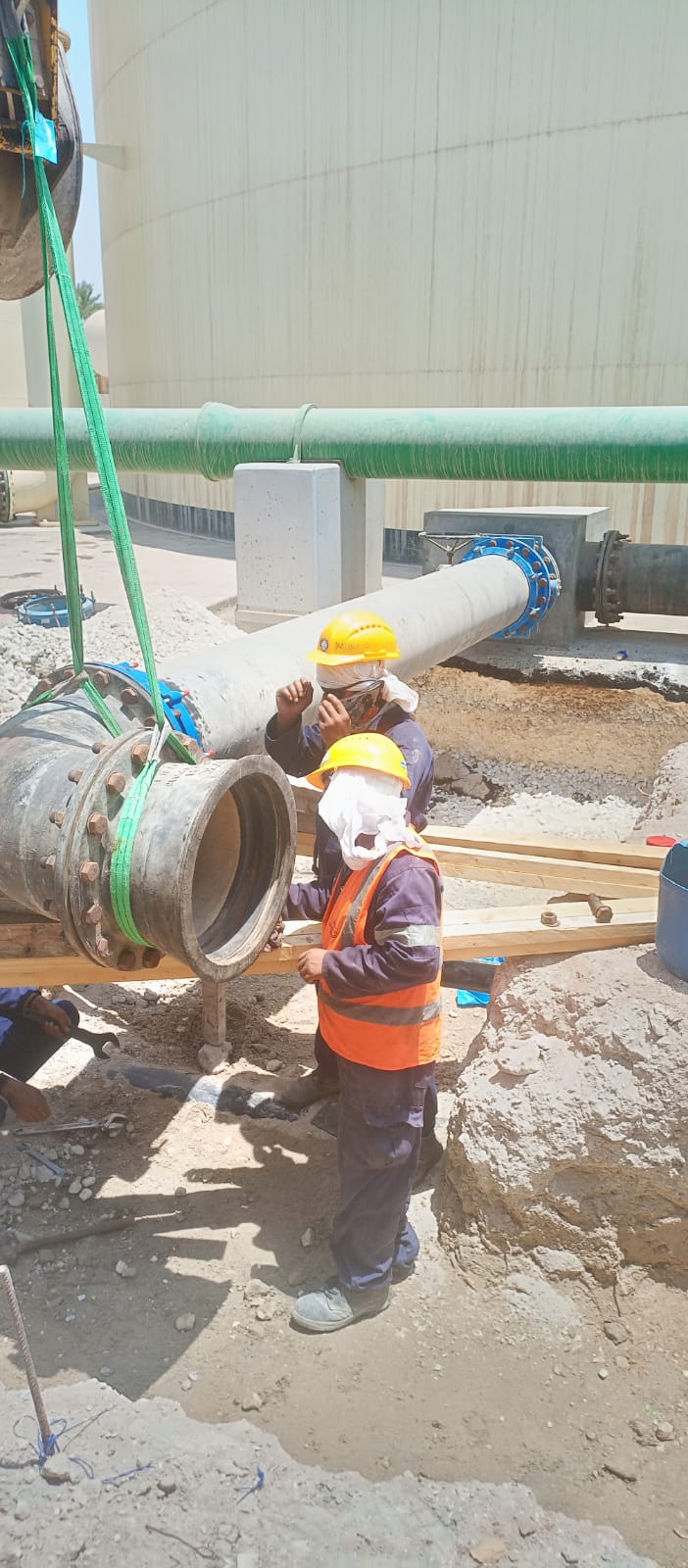 Ductile iron piping supply at BWRO Hamala